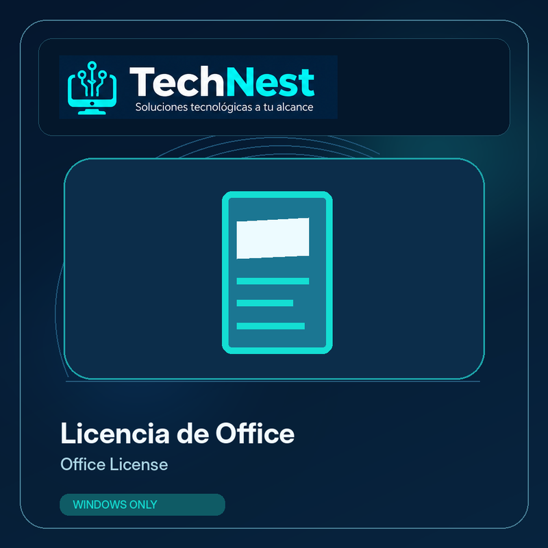 TechNest licencia de Microsoft Office para Windows